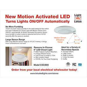 Motion Sensor Light CSC3025